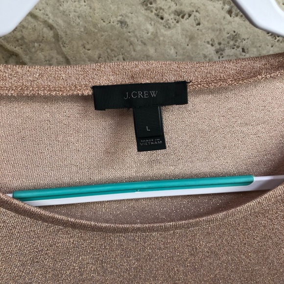 Jcrew sparkle pink sweater Size L - Picture 2 of 5